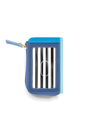 Case Look Kadın Mavi Renkli Fermuarlı Küçük Cüzdan Angel 03