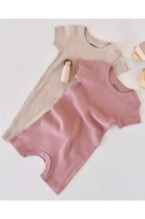 Modal 2 Li Kısa Bebek Tulum - Csym11407 - Rebebe