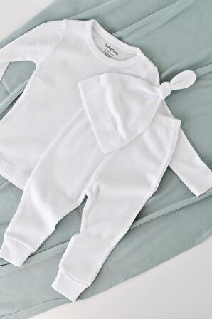 Modal Pantolon & Badi & Şapka Set