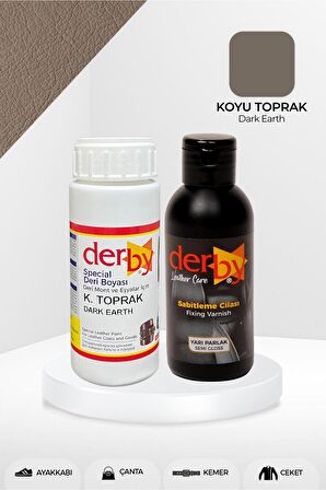 Special Deri Boyası Ve Cilası 100 ml - 2'li Set / Mont Eşya Çanta Deri Boyası