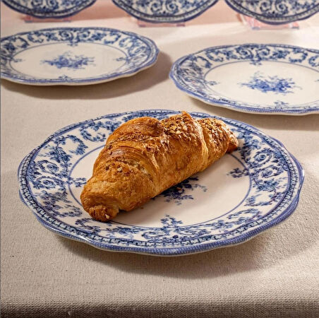 Fecra Majestic Blue 6 Parça Pasta Tabağı Seti
