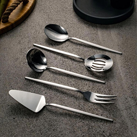 Fecra Pure 5 Parça Servis Seti Sade