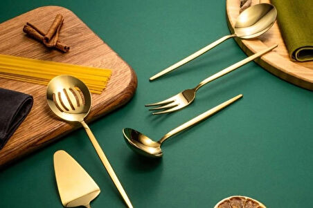 Fecra Pure 5 Parça Servis Seti Gold