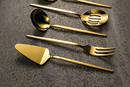 Fecra Pure 5 Parça Servis Seti Gold