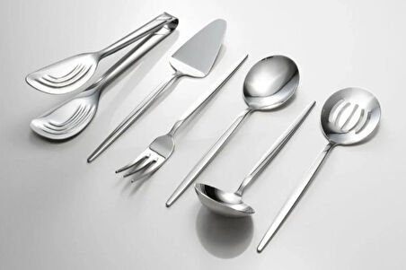 Fecra Luxe Silver 6 Parça Servis Seti Sade