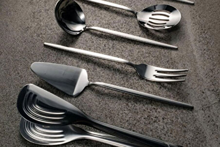 Fecra Luxe Silver 6 Parça Servis Seti Sade