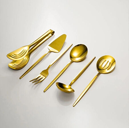 Fecra Luxe Gold 6 Parça Servis Set