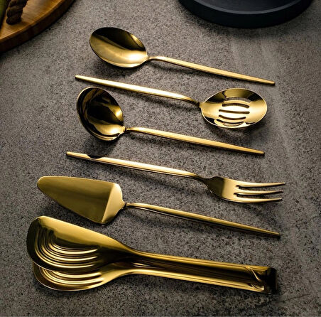 Fecra Luxe Gold 6 Parça Servis Set