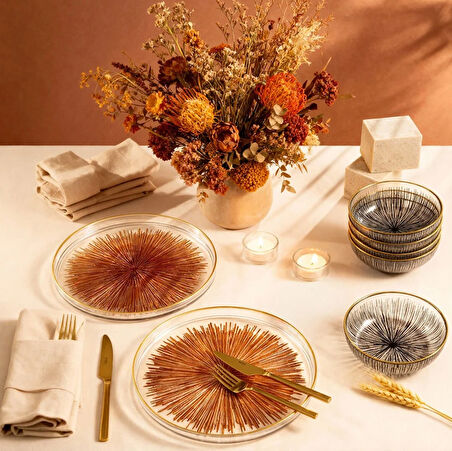 Fecra Mystic 12 Parça Servis ve Sunum Seti