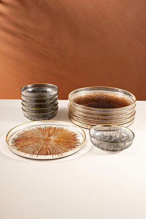 Fecra Mystic 12 Parça Servis ve Sunum Seti