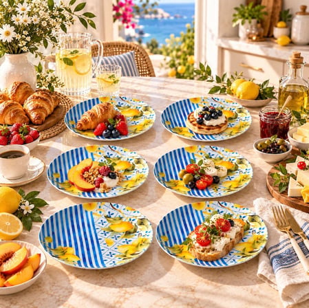 Fecra Limonte 6 Parça Pasta Takımı