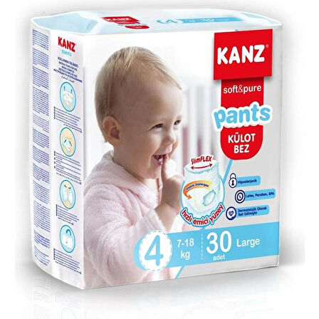 KANZ KÜLOT BEBEK BEZİ NO:4 MAXİ 7-18 KĞ