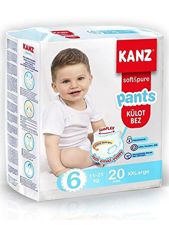 KANZ KÜLOT BEBEK BEZİ NO:6 XLARGE 15-25 KĞ