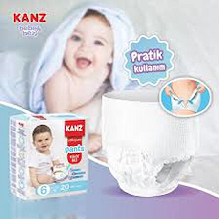 KANZ KÜLOT BEBEK BEZİ NO:6 XLARGE 15-25 KĞ