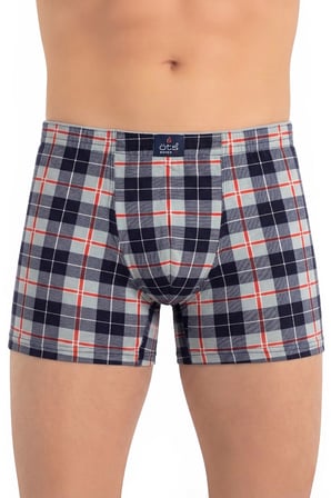 Öts Erkek Pamuklu Boxer Çizgili Ekoseli Ekstra Konforlu Kalıp (2675)