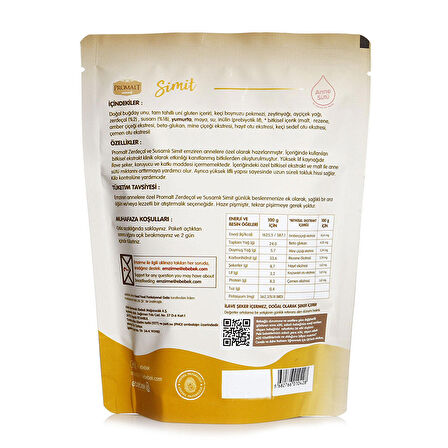 Promalt Zerdeçal - Susamlı Simit 100 gr