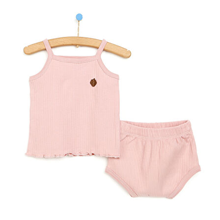 HelloBaby Yenidoğan Kaşkorse İp Askılı Tshirt-Şort