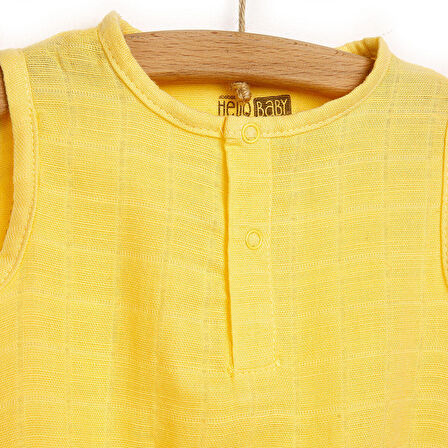 HelloBaby Müslin Patlı Atlet Body