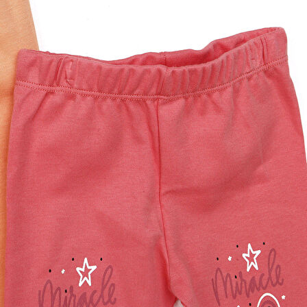 HelloBaby Basic Kız Bebek 2li Çoraplı Pijama Pantolon