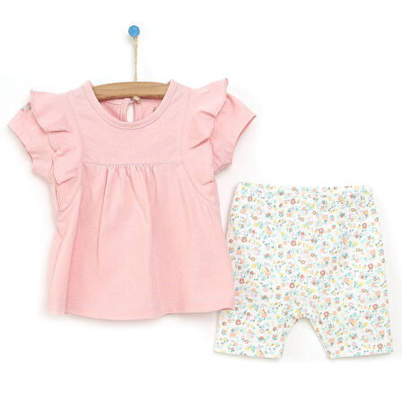 Bebbek Colorful World Tshirt-Tayt Kız Bebek