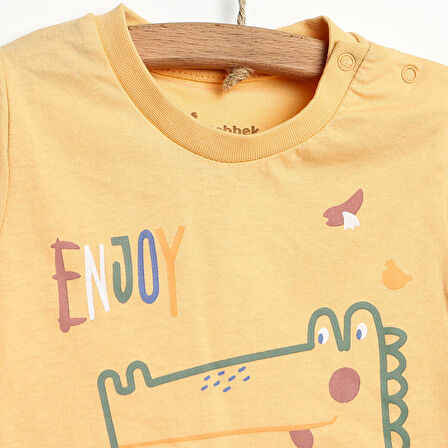 Bebbek Dino Party Tshirt - Pantolon Erkek Bebek