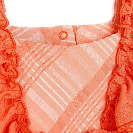 HelloBaby Basic Kız Bebek Krinkıl Fırfırlı Elbise