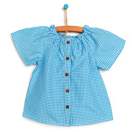 HelloBaby Basic Kız Bebek Pötikareli Gömlek Kız Bebek