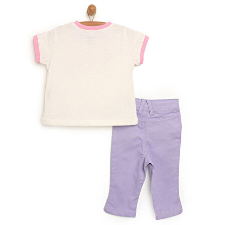 HelloBaby Flower Power Tshirt - Pantolon Kız Bebek