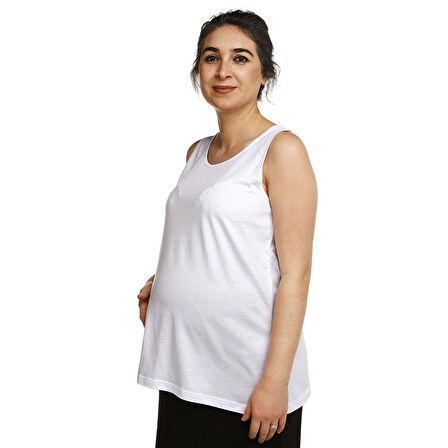 baby mom Kolsuz Rahat Kalıp Modal Pamuklu Hamile Tshirt