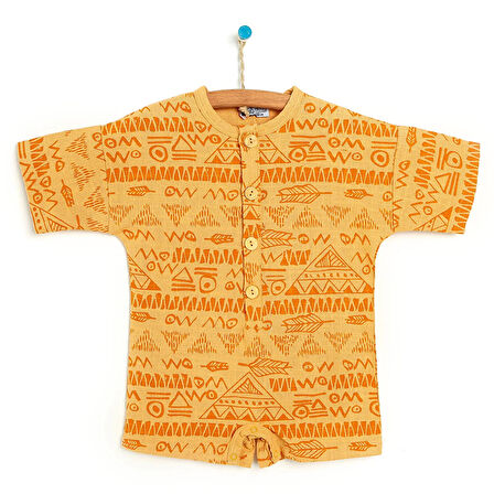 HelloBaby Past Culture Kısa Tulum Erkek Bebek