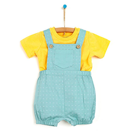 HelloBaby Past Culture Şort Salopet-Tshirt Erkek Bebek