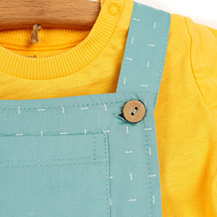 HelloBaby Past Culture Şort Salopet-Tshirt Erkek Bebek