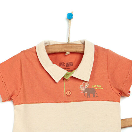 HelloBaby Safari Tshirt-Şort Erkek Bebek