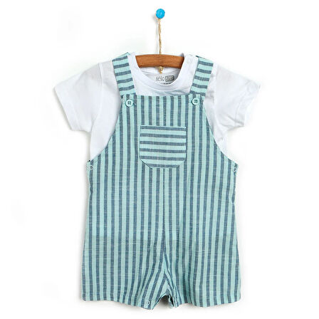 HelloBaby Beach Party Salopet-Tshirt Erkek Bebek