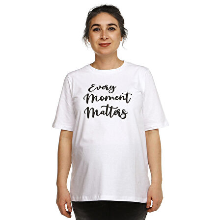 baby mom Black And White Hamile Kısa Kol Tshirt