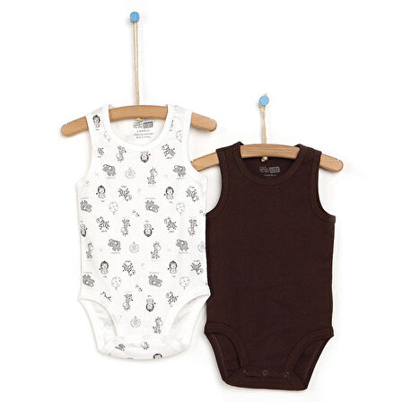 HelloBaby 2li Hayvanlar Atlet Body Unisex