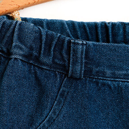 HelloBaby Basic Erkek Bebek Denim Bermuda Şort Erkek Bebek