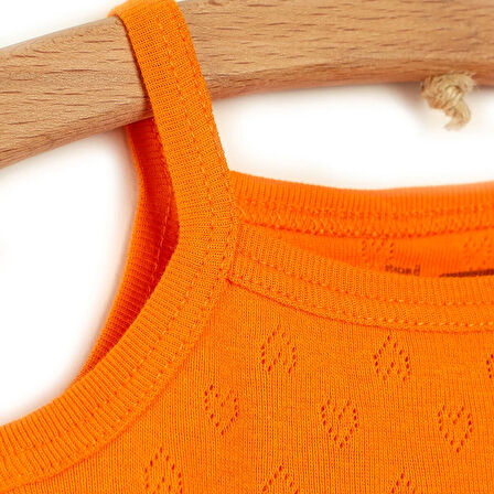 HelloBaby Jakarlı İp Askılı Body Kız Bebek