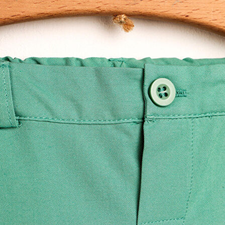 HelloBaby Basic Erkek Bebek Yeşil Bermuda Şort Erkek Bebek