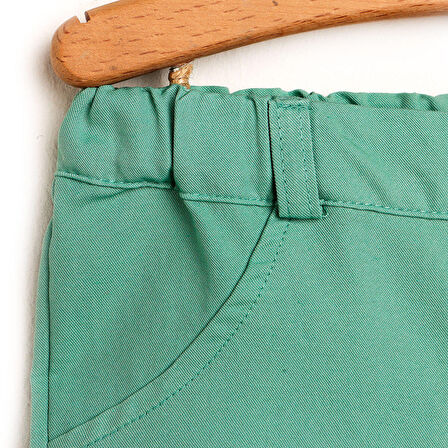 HelloBaby Basic Erkek Bebek Yeşil Bermuda Şort Erkek Bebek