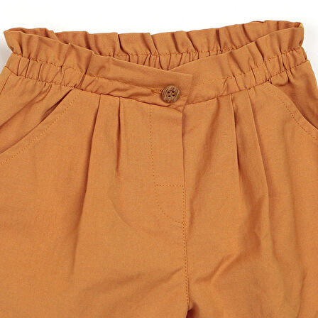 HelloBaby Basic Kız Bebek Lastikli Gabardin Pantolon Kız Bebek