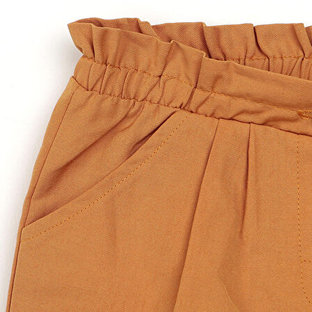 HelloBaby Basic Kız Bebek Lastikli Gabardin Pantolon Kız Bebek