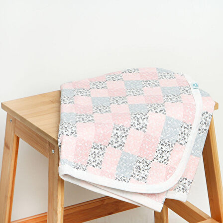 Little Dreams Pamuklu Soyut 80x80 cm Bebek Battaniyesi Çok Renkli