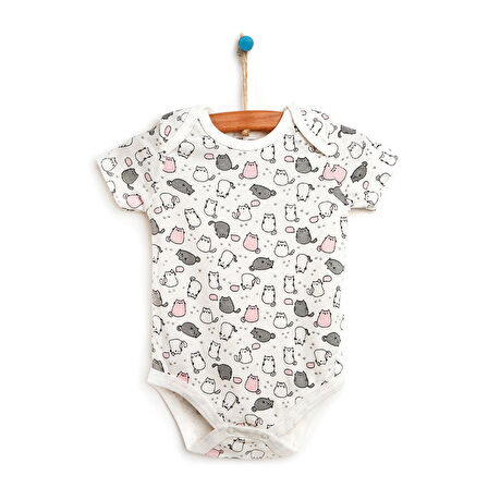 HelloBaby Empirme Desen Kısa Kol Body