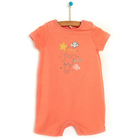 HelloBaby Kısa Patiksiz Tulum Kız Bebek