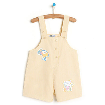 HelloBaby Basic Düğmeli Salopet-Tshirt Erkek Bebek