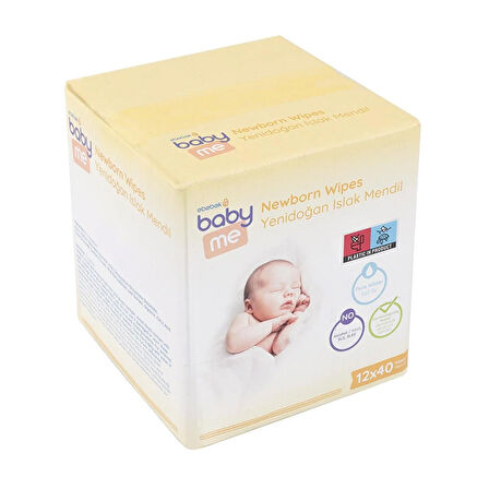 baby me Yenidoğan Islak Mendil 12x40 Adet