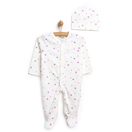 HelloBaby Yenidoğan Patikli Tulum Şapka