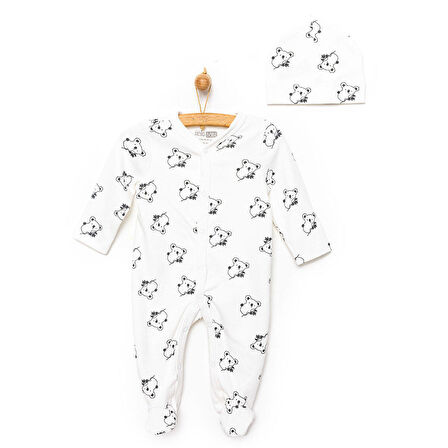 HelloBaby Yenidoğan Patikli Tulum Şapka