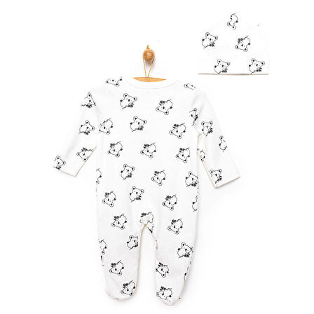 HelloBaby Yenidoğan Patikli Tulum Şapka